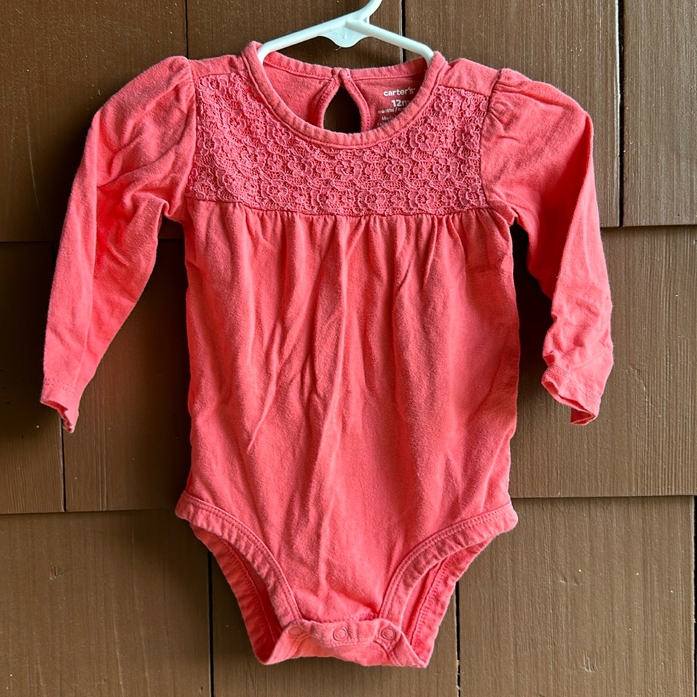 Carter's 12mo Pink Bodysuit